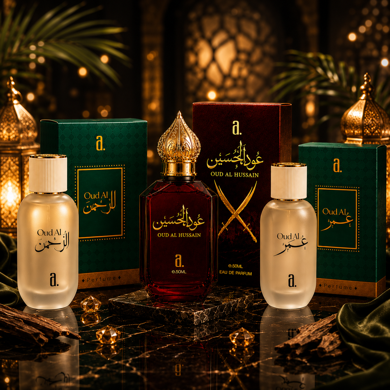 LIMITED COLLECTION – OUD AL HUSSAIN, OUD AL REHMAN & OUD AL UMAR (3 x 50ML)