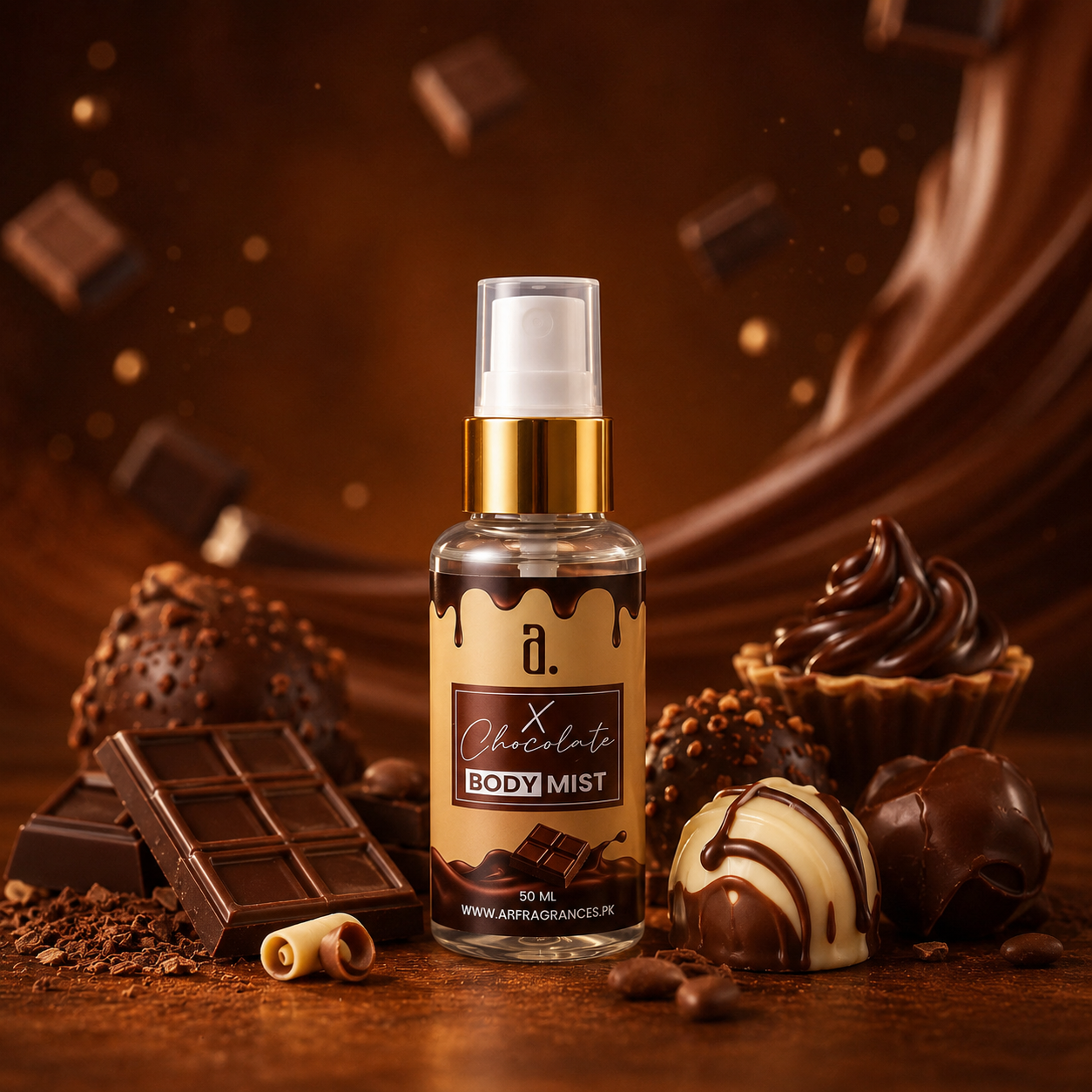 X Chocolate Body Mist – Sweet Chocolate & Caramel Body Mist