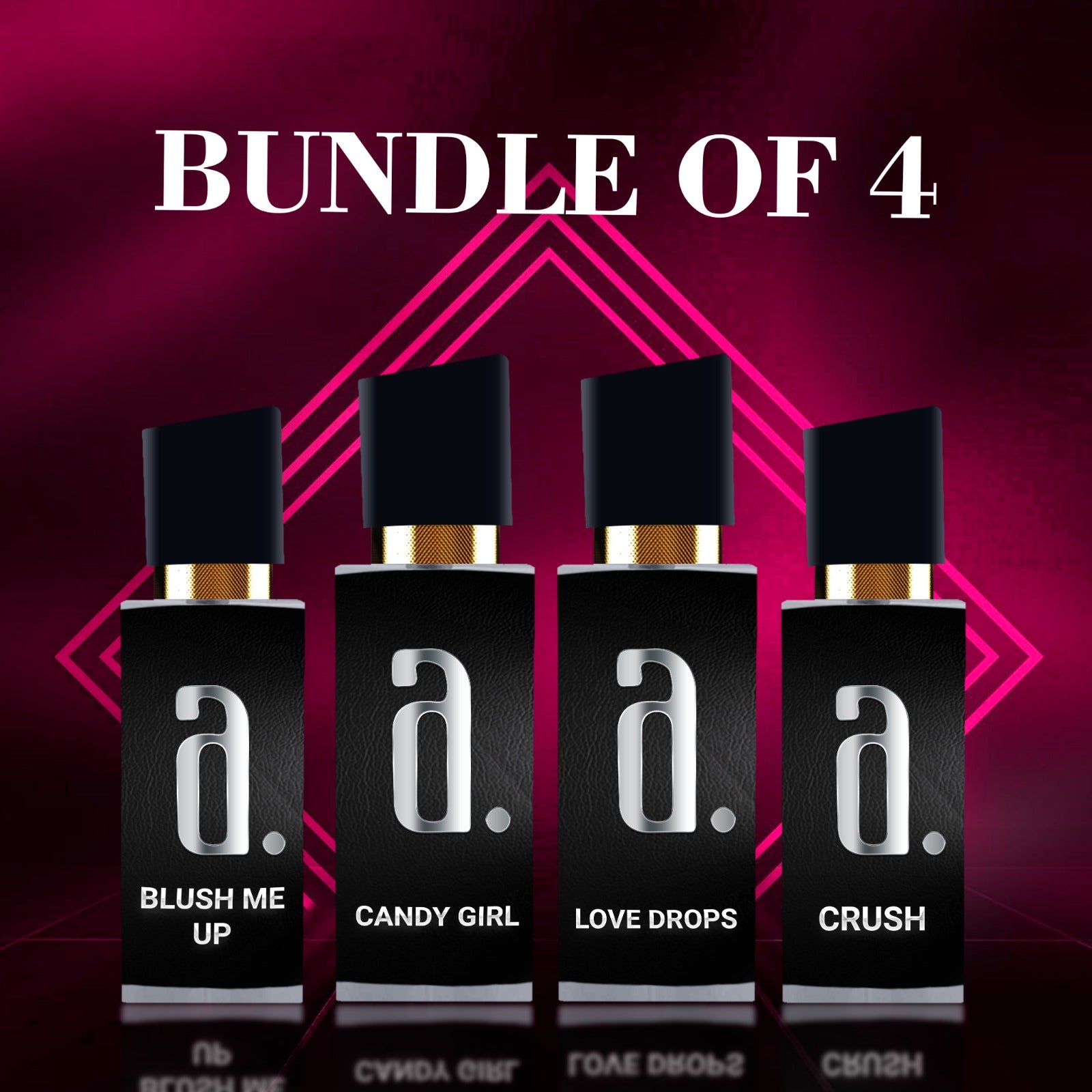 Bundle of 4 top perfumes for ladies