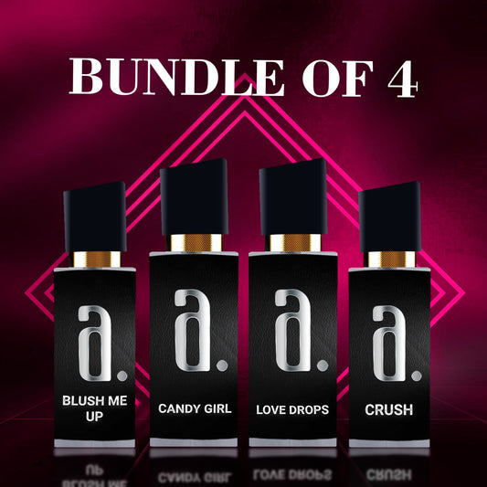 Bundle of 4 top perfumes for ladies