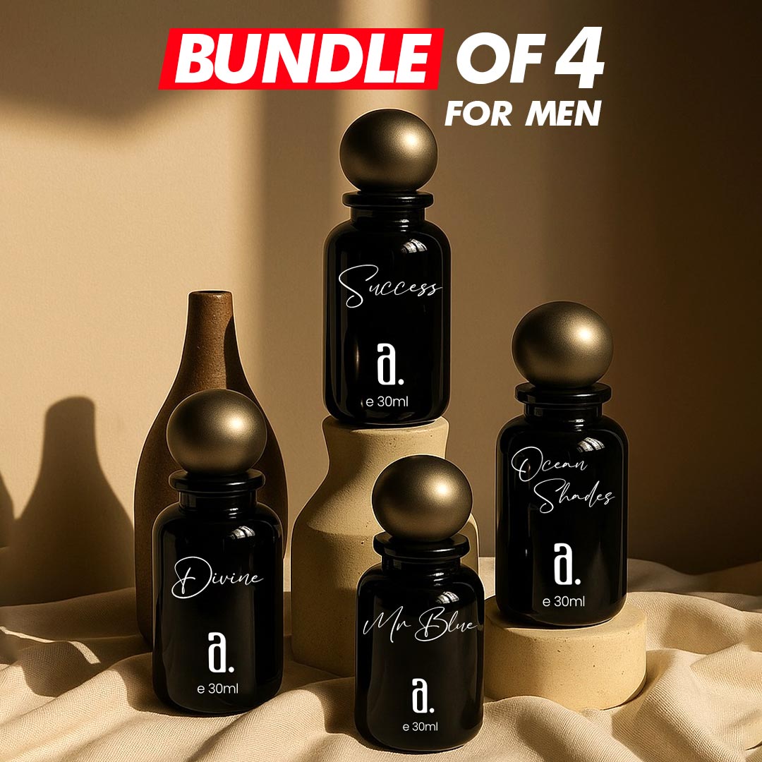Men Bundle Pack of 4 (30 ML) - Success, Ocean Shade, Divine, Mr. Blue