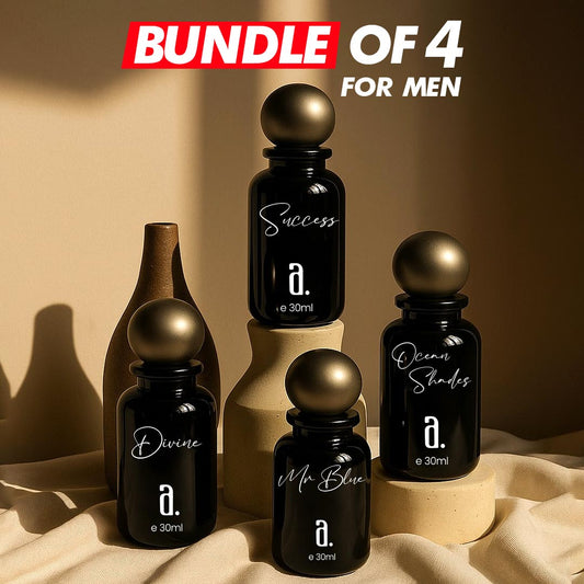 Men Bundle Pack of 4 (30 ML) - Success, Ocean Shade, Divine, Mr. Blue