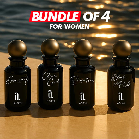 Women Bundle Pack of 4 (30 ML) - Blush me up, Sensation, Glam Girl, Love Me