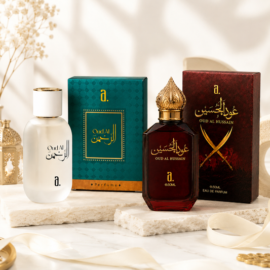 OUD AL HUSSAIN & OUD AL REHMAN DUO PACK (2 x 50ML) | PREMIUM OUD PERFUMES FOR MEN & WOMEN