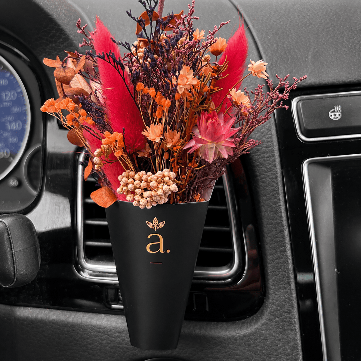 Cute Mini Natural Floral Car Air Freshener | Dried Flowers Infused with Essential Oils