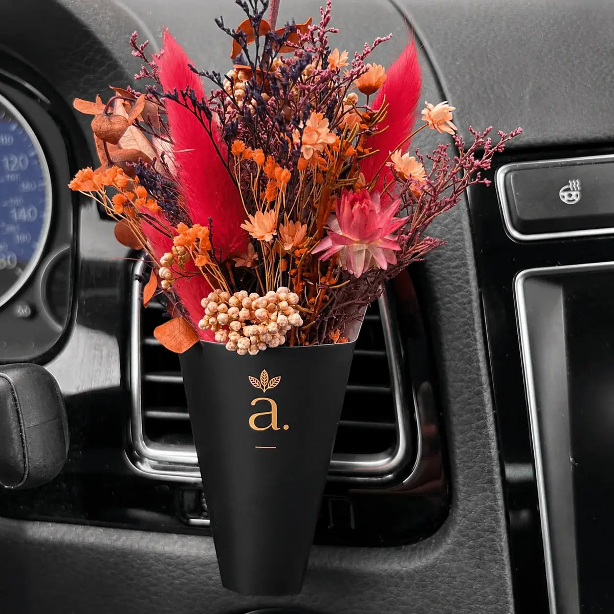 Cute Mini Natural Floral Car Air Freshener | Dried Flowers Infused with Essential Oils