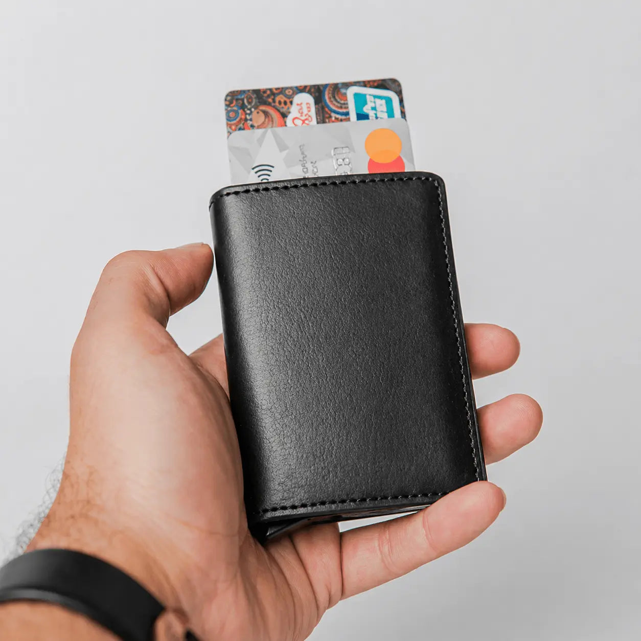 A. Fragrances Premium Leather Card Holder Wallet – Slim Minimalist Wallet