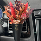Cute Mini Natural Floral Car Air Freshener | Dried Flowers Infused with Essential Oils