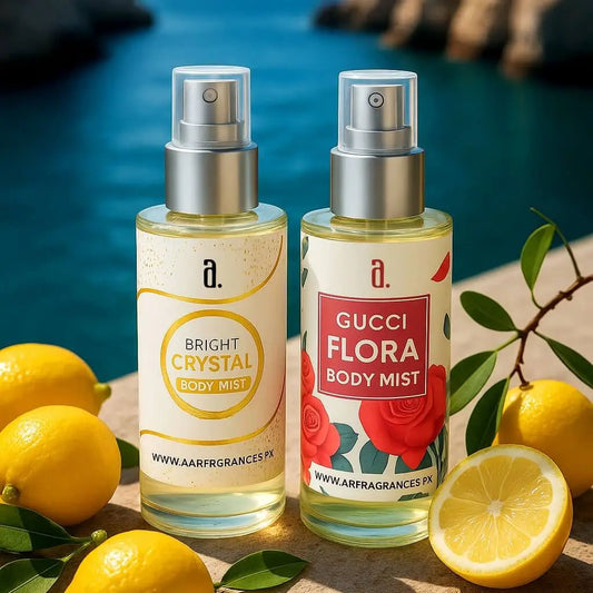 PACK OF 2 BODY MISTS FOR WOMEN – BRIGHT CRYSTAL & GUCCI FLORA, 50ML