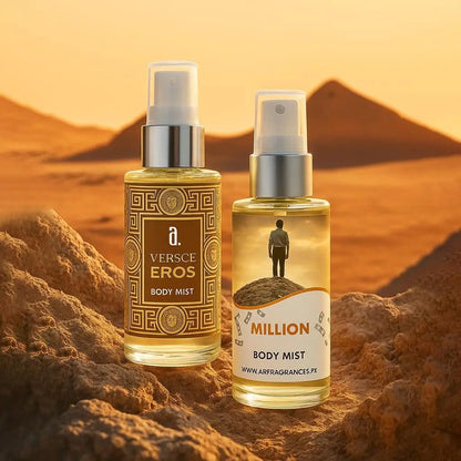 PACK OF 2 BODY MISTS FOR MEN – VERSASE EROS & 1 MILLION