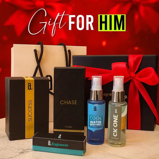 GIFT FOR HIM – PREMIUM FRAGRANCE GIFT SET FOR MEN | LUXURY PERFUME & BODY MIST BUNDLE