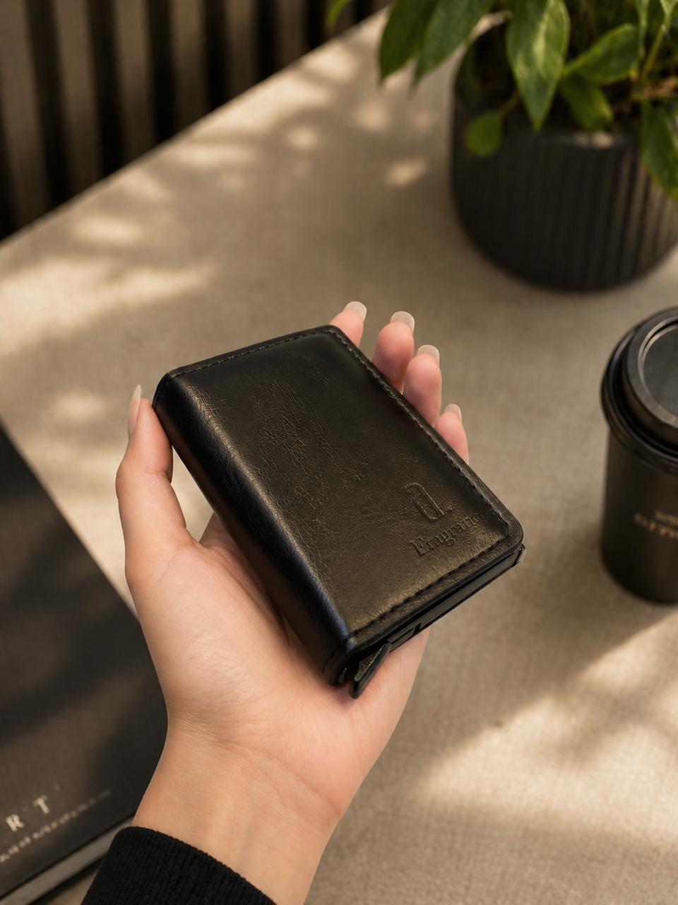A. Fragrances Premium Leather Card Holder Wallet – Slim Minimalist Wallet
