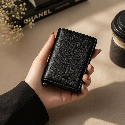 A. Fragrances Premium Leather Card Holder Wallet – Slim Minimalist Wallet