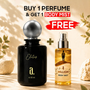 Elites Perfume 50ml + FREE 1 Million Body Mist 50ml
