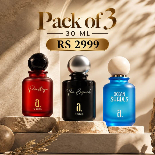 Prestige, The Legend & Ocean Shades Perfume – Pack of 3 | 30 ML Each