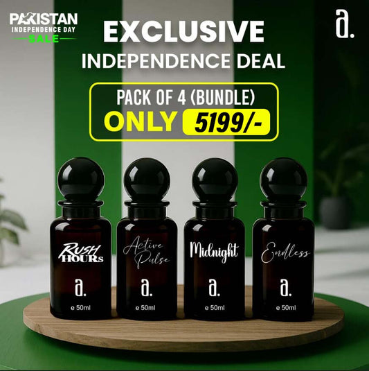 EXCLUSIVE INDEPENDENCE BUNDLE (4x50ML) - DESIGNER INSPIRED SCENTS