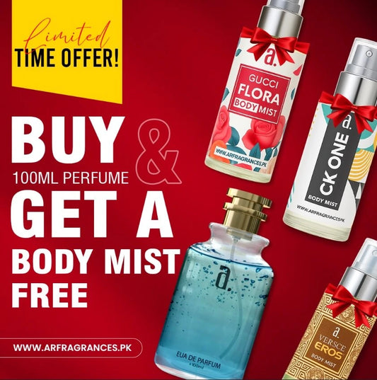 Buy 100ML Perfume & Get a Body Mist FREE – Limited Time Offer!