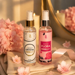 PACK OF 2 BODY MISTS FOR WOMEN – BRIGHT CRYSTAL & GUCCI FLORA