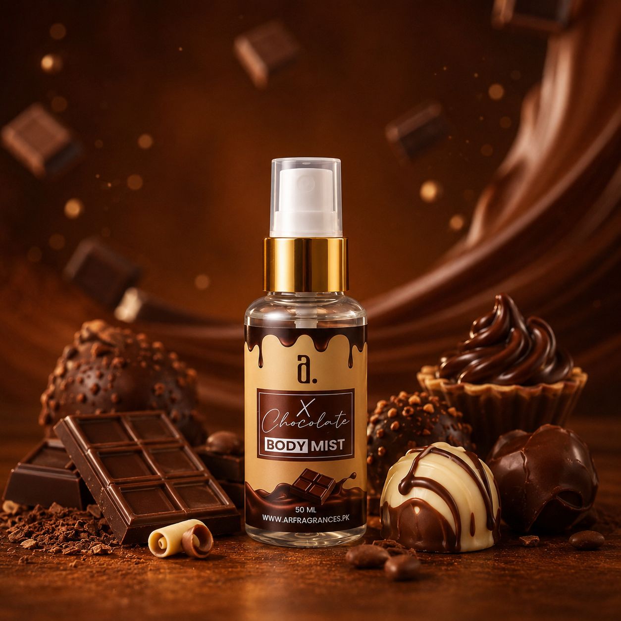 X Chocolate Body Mist – Sweet Chocolate & Caramel Body Mist