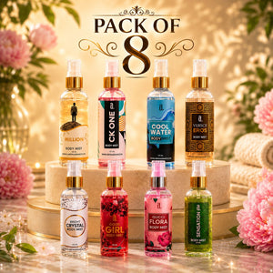 SPECIAL OFFER - LOVE PACK - BUNDLE OF 8 BODY MISTS